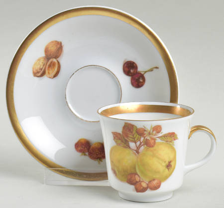 Harvest Flat Demitasse Cup & Saucer Set