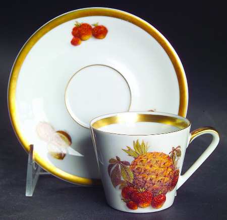 Harvest Flat Demitasse Cup & Saucer Set