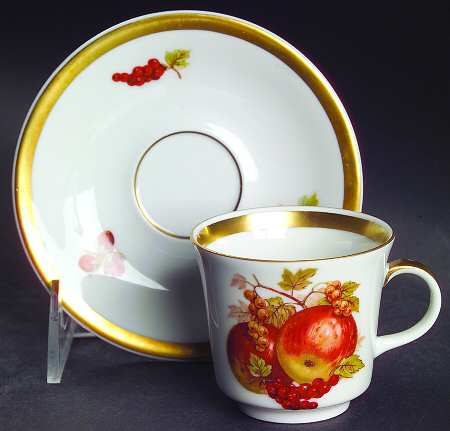 Harvest Footed Demitasse Cup & Saucer Set