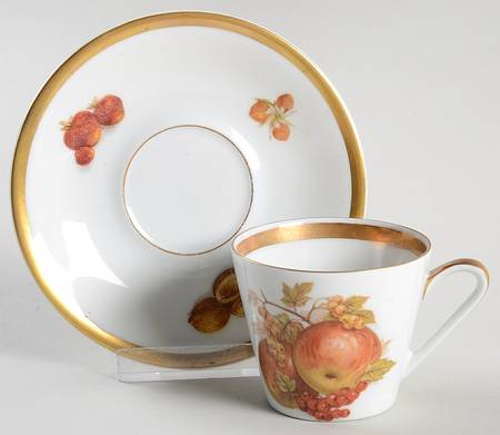 Harvest Flat Demitasse Cup & Saucer Set