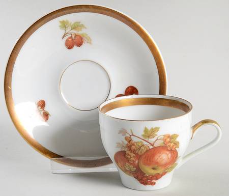 Harvest Flat Demitasse Cup & Saucer Set