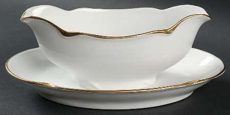 JAE8 Gravy Boat with Attached Underplate