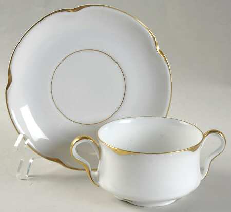JAE8 Footed Bouillon Cup & Saucer
