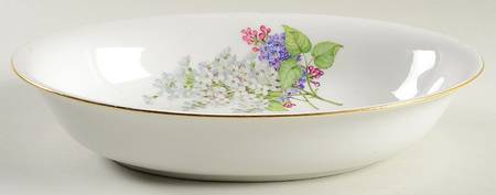 Lilac 10" Oval Vegetable Bowl