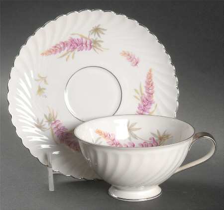 Mayflower Footed Cup & Saucer Set