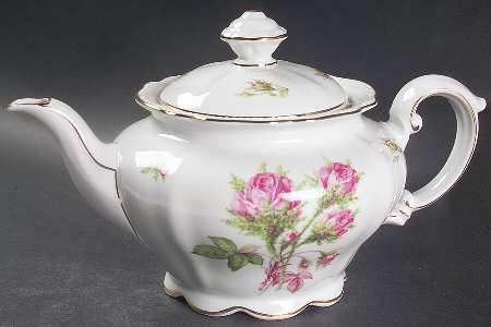 Moss Rose Teapot & Lid