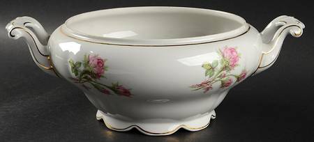 Moss Rose Round Vegetable No Lid