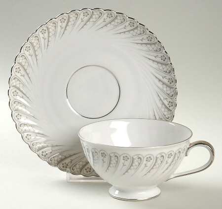 Newport Footed Cup & Saucer Set by Jaeger