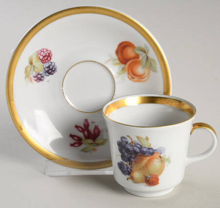 Orchard Footed Demitasse Cup & Saucer Set