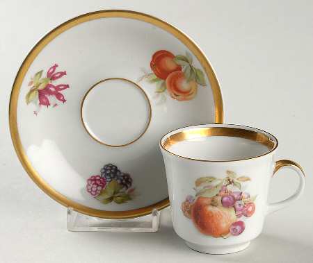 Orchard Footed Demitasse Cup & Saucer Set