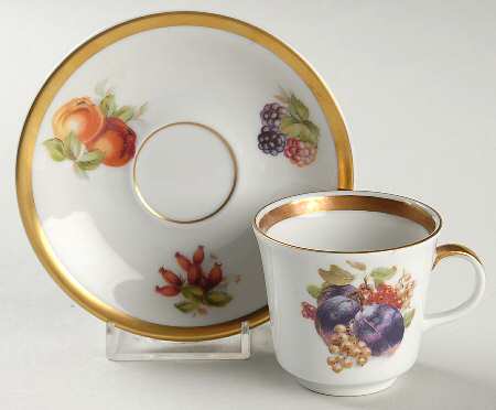 Orchard Footed Demitasse Cup & Saucer Set
