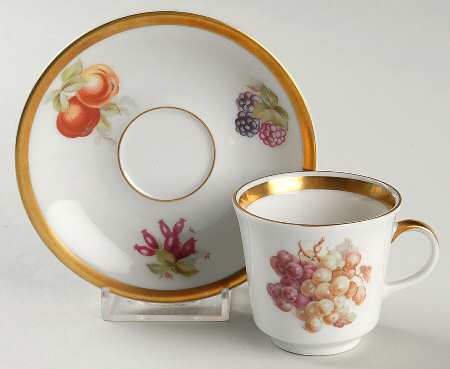 Orchard Footed Demitasse Cup & Saucer Set