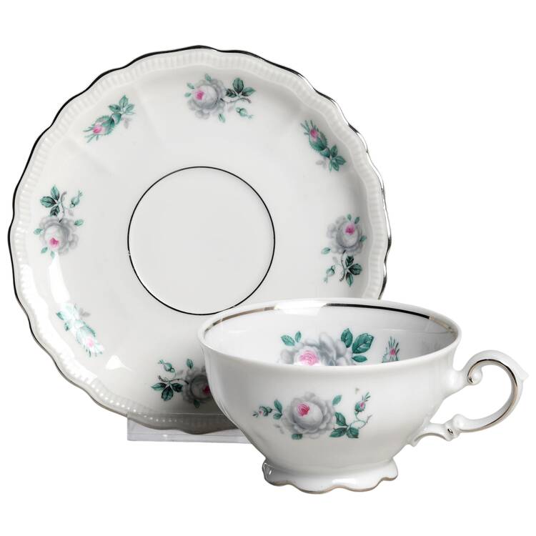 Pasadena Footed Cup & Saucer Set by Jaeger