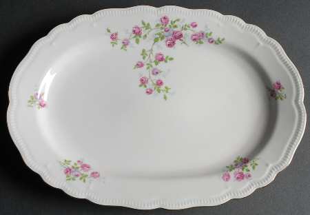 Rambler Rose 11" Oval Serving Platter by Jaeger