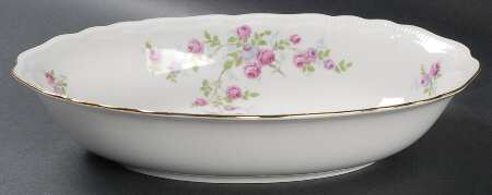 Rambler Rose 10" Oval Vegetable Bowl