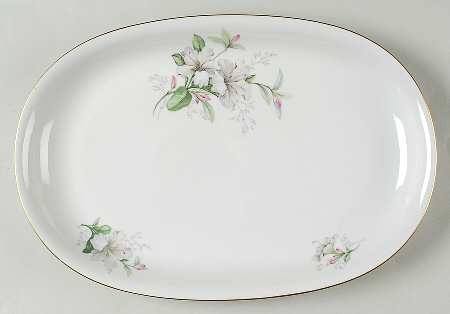 Rhododendron 14" Oval Serving Platter