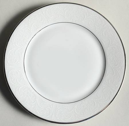 White Chantilly Bread & Butter Plate