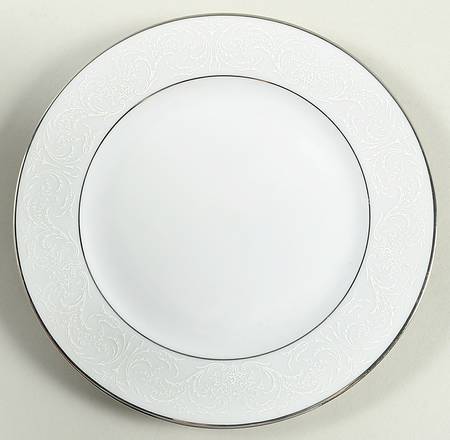 White Chantilly Salad Plate by Jaeger