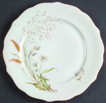 Wheat & Daisy Salad Plate