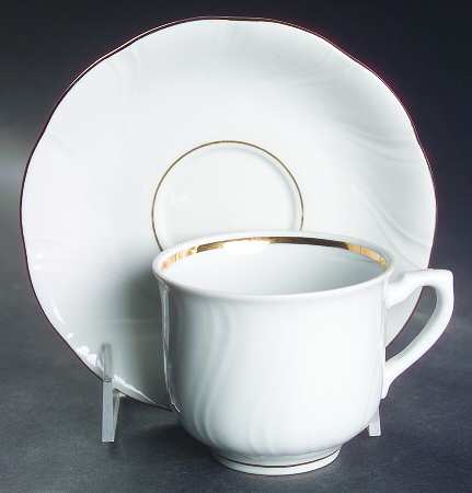 Allegro Flat Cup & Saucer Set by Jamestown