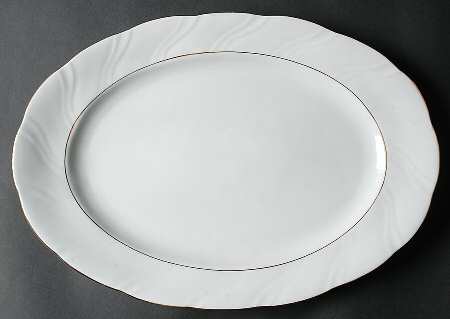 Allegro 15" Oval Serving Platter by Jamestown