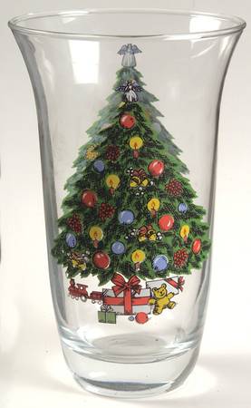 Christmas Treasure 6" Glassware Vase