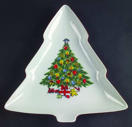 Christmas Treasure Large Tree Shaped Dish