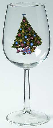 Christmas Treasure 12 Oz Glassware Goblet