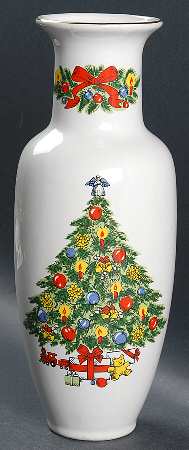 Christmas Treasure 11" Vase