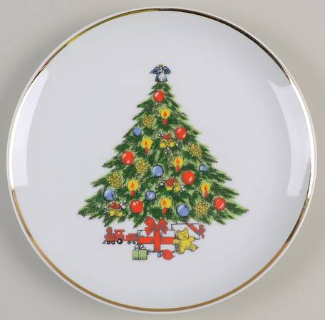 Christmas Treasure Salad Plate