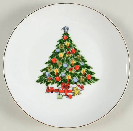 Christmas Treasure Salad Plate