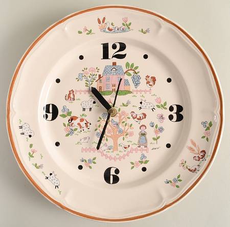 Country Home Clock Plate