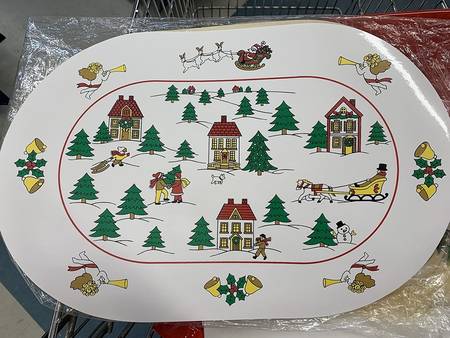 The Joy of Christmas (Smooth, Red Trim) Vinyl Placemat