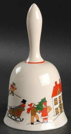 The Joy of Christmas (Smooth, Red Trim) Bell