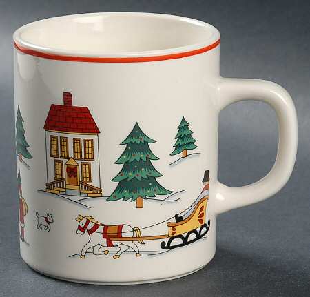 The Joy of Christmas (Smooth, Red Trim) Mug
