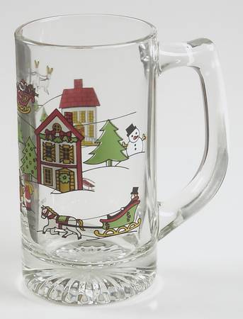 The Joy of Christmas (Smooth, Red Trim) Glassware Mug