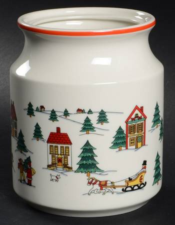 The Joy of Christmas (Smooth, Red Trim) Candy Jar No Lid