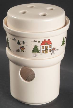 The Joy of Christmas (Smooth, Red Trim) Potpourri & Lid with Stand
