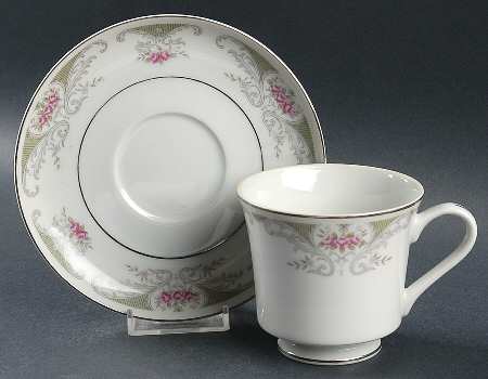 Alberon Footed Cup & Saucer Set by Japan