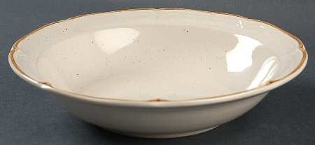 COUNTRY ALMOND Rim Soup Bowl
