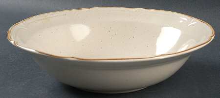 COUNTRY ALMOND 9" Round Vegetable Bowl