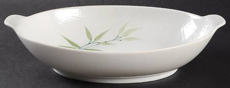 Bamboo 10" Oval Vegetable Bowl