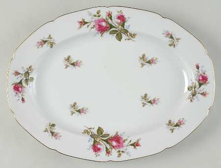 Bella Rose 14" Oval Serving Platter