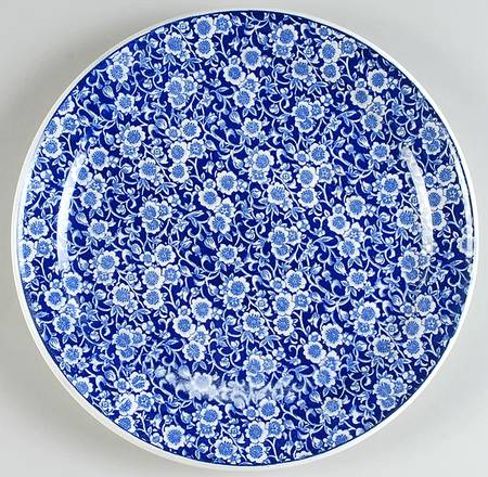 Blue Calico 12" Chop Plate (Round Platter)