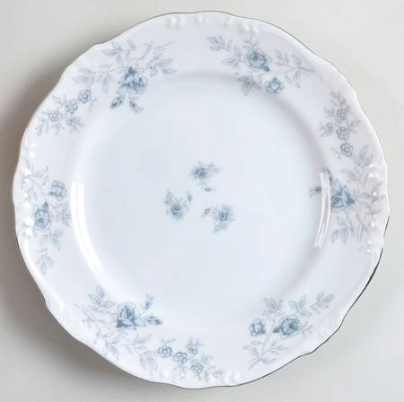 Blue Dawn (Platinum Trim) Salad Plate