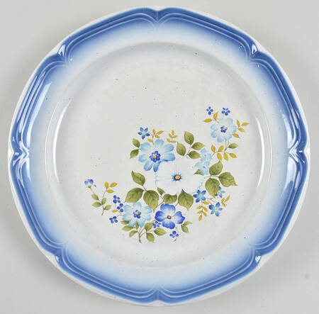 Blue Dawn (Dark Blue Edge) Dinner Plate
