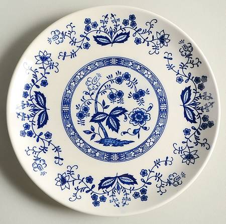 Blue Onion (Earthenware, Innerband) Salad Plate