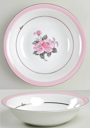 Blushing Rose 9" Round Vegetable Bowl