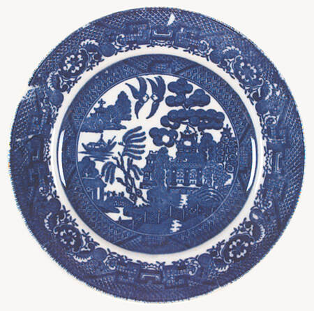 Blue Willow (No Gold, "Made In Japan") Bread & Butter Plate