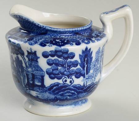 Blue Willow (No Gold, "Made In Japan") Creamer